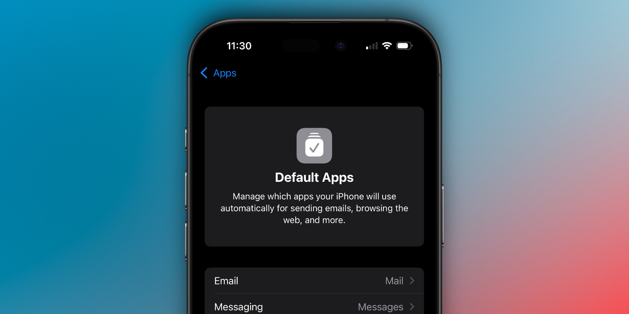 Приложения по умолчанию iOS 18.2
