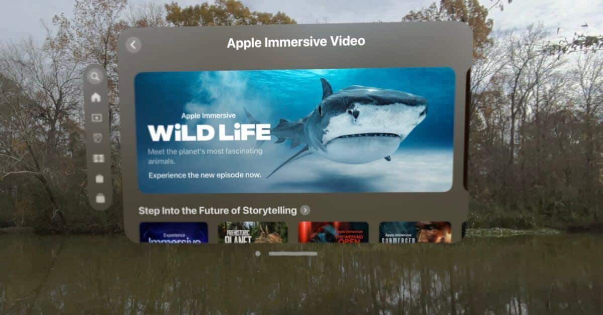 Apple Vision Pro отправляет вас в захватывающее погружение с тигровыми акулами, которые обедают