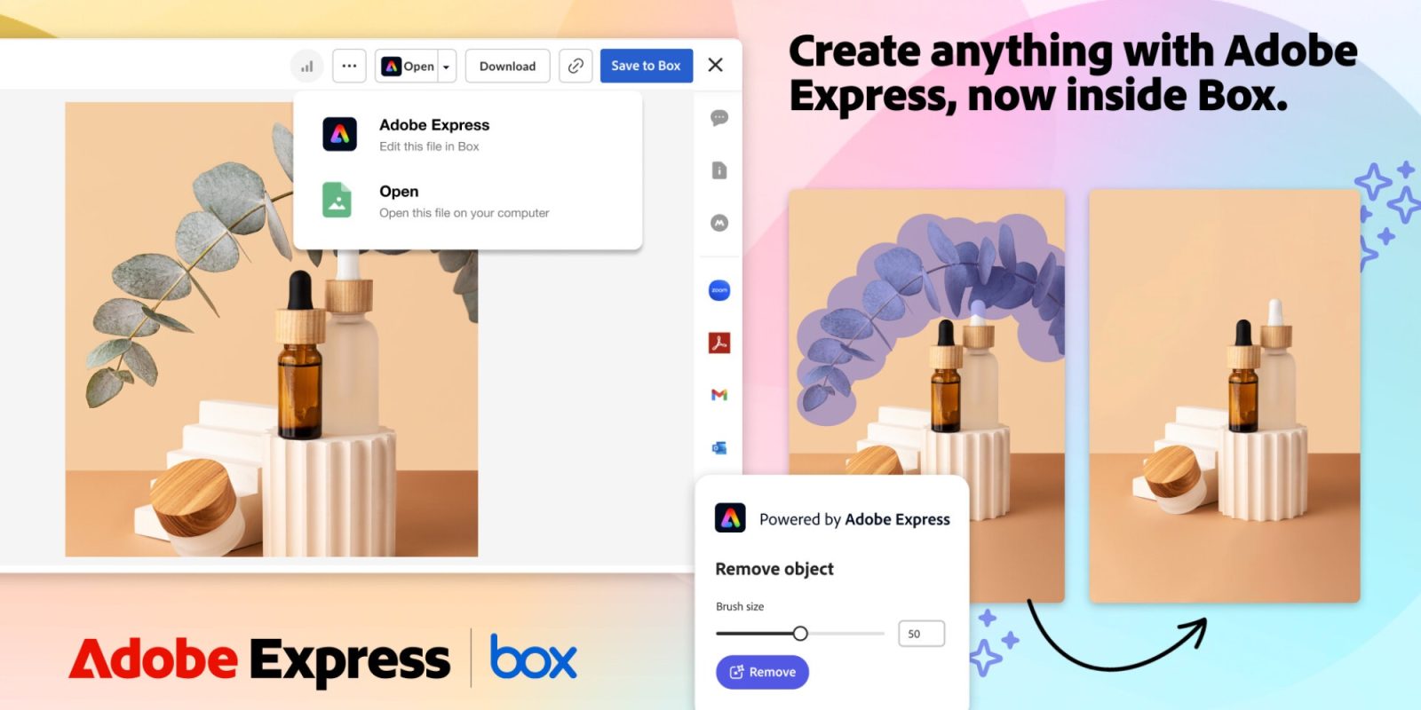 Box интегрирует редактор изображений Adobe Express непосредственно в свою облачную платформу.