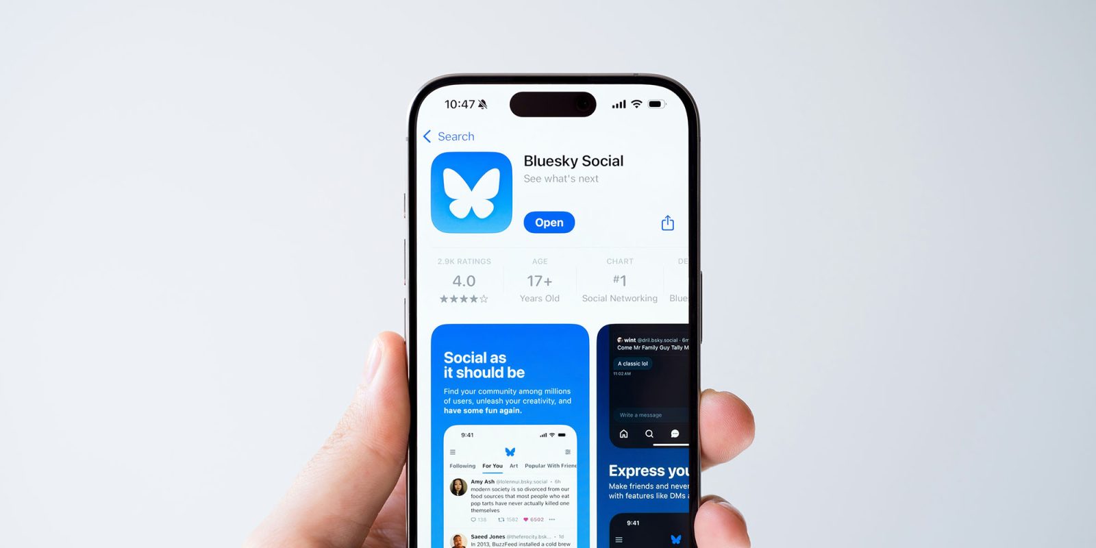 Проблема вымогательства Bluesky получила первое решение | Приложение видно в App Store на iPhone