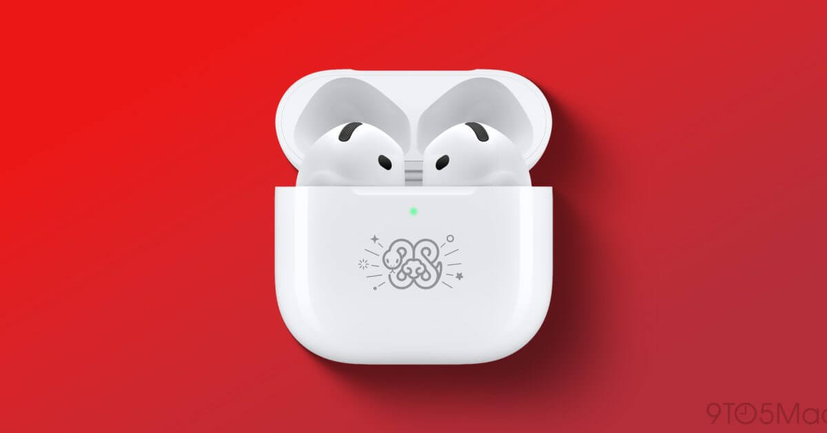 Apple выпустила ограниченную серию AirPods 4 к «году Змеи»