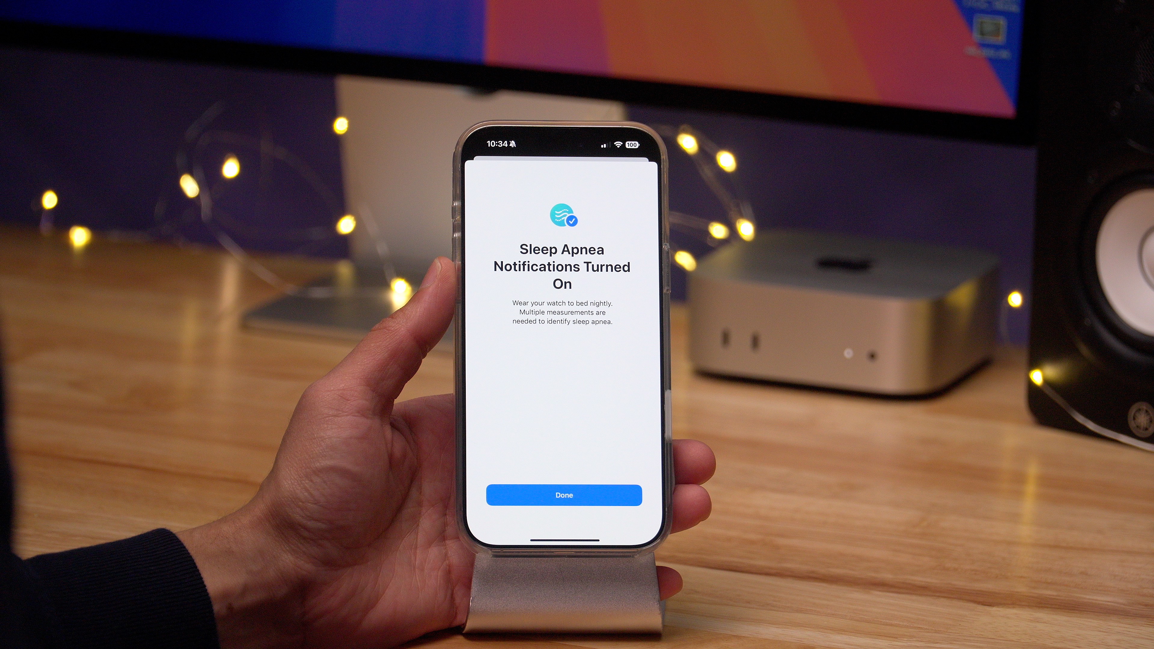 Уведомления об апноэ во сне iOS 18.3 Бразилия