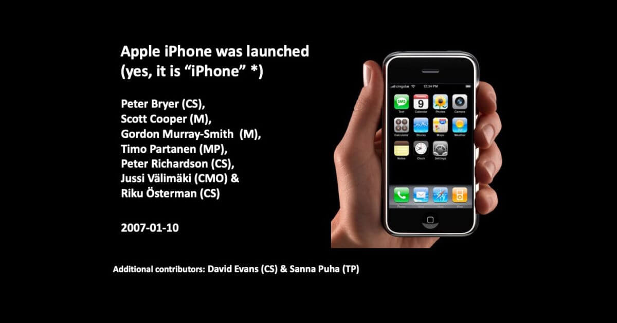 Девять человек в Nokia признали угрозу, исходящую от iPhone