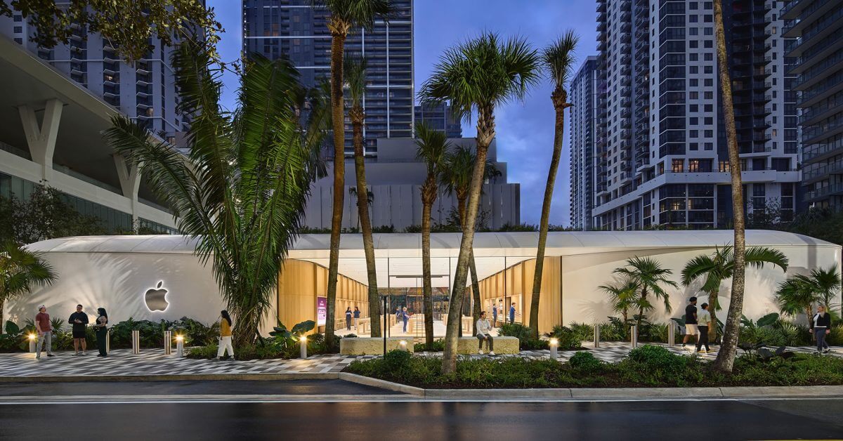 Магазин Apple Miami Worldcenter имеет «биофильный» дизайн и доступность