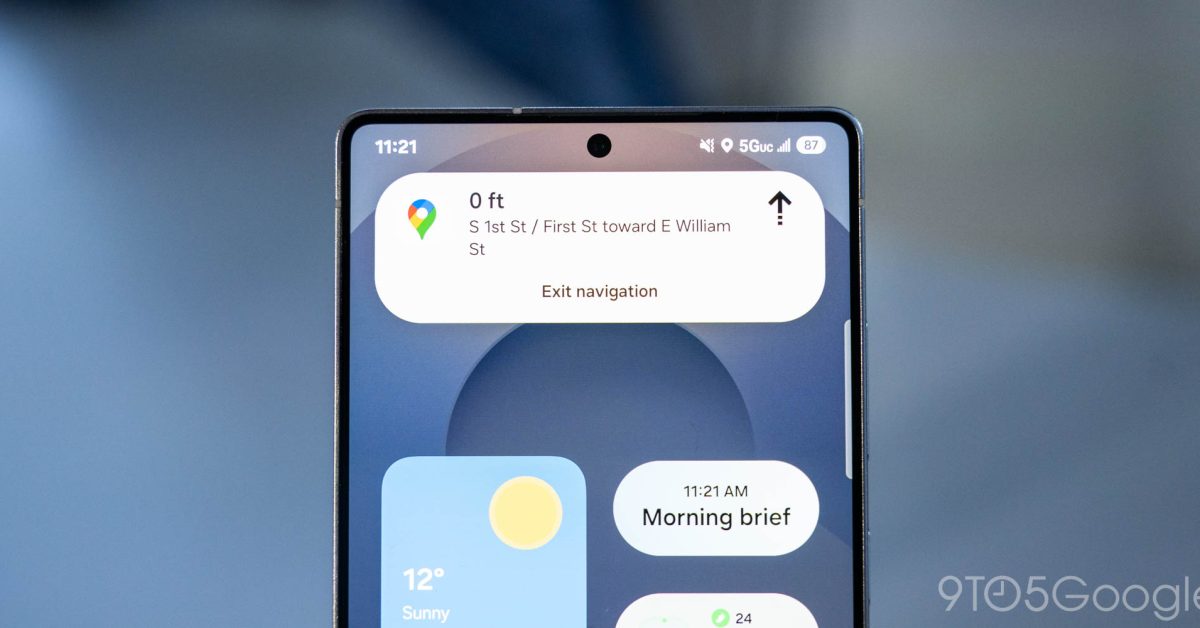 Samsung представляет «Живые уведомления» в One UI 7 с Google Maps
