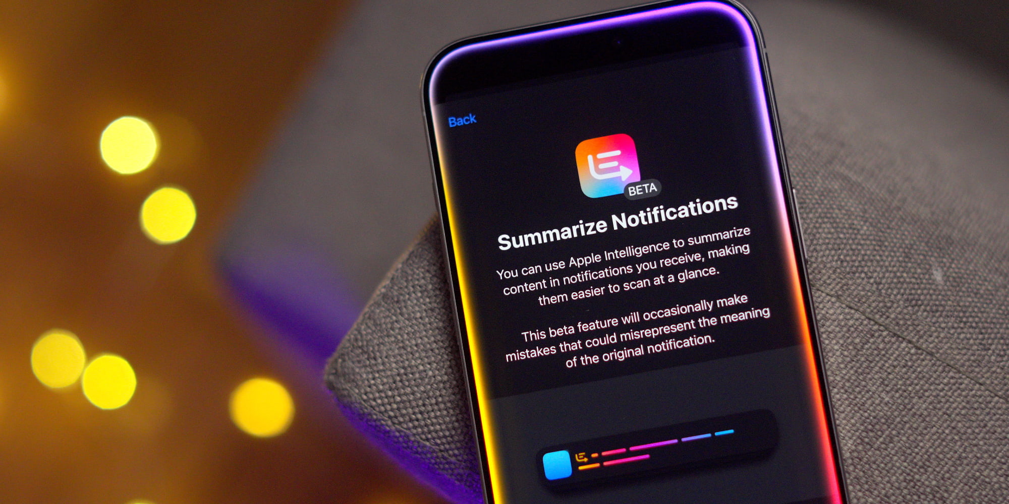 Сводка уведомлений iOS 18.3