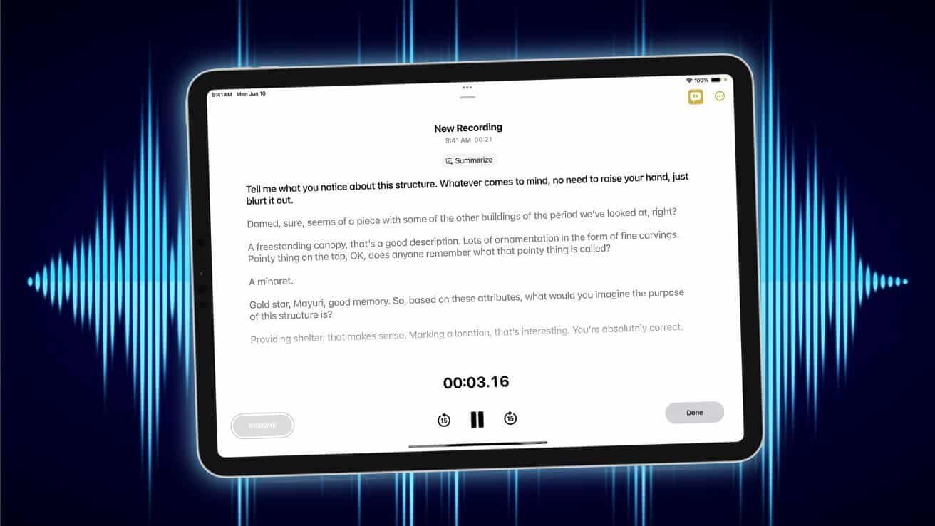 Как записать звук в iOS 18, как создавать расшифровки