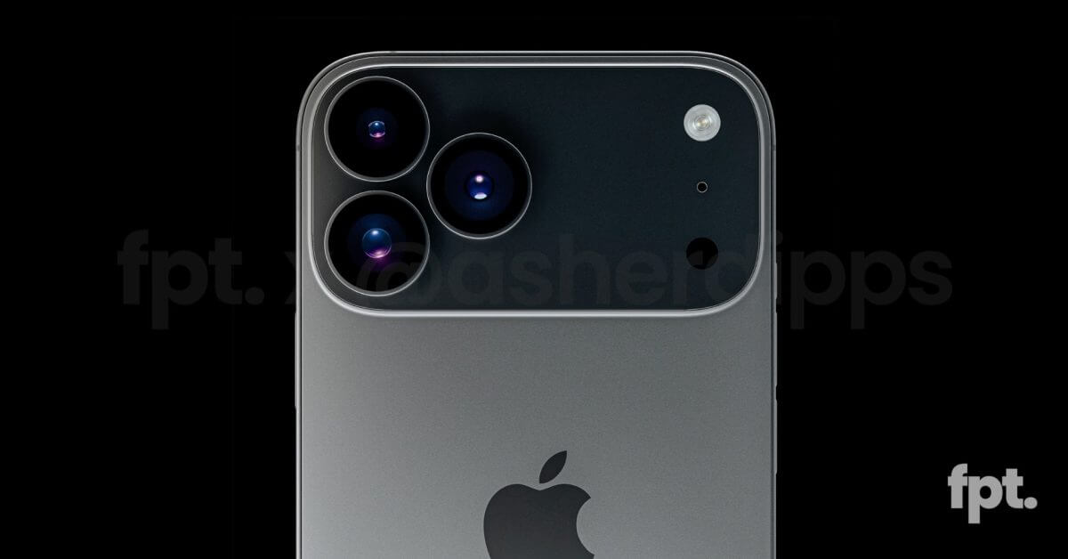 Потенциальный дизайн камеры iPhone 17 Pro показан на 3D-рендерах