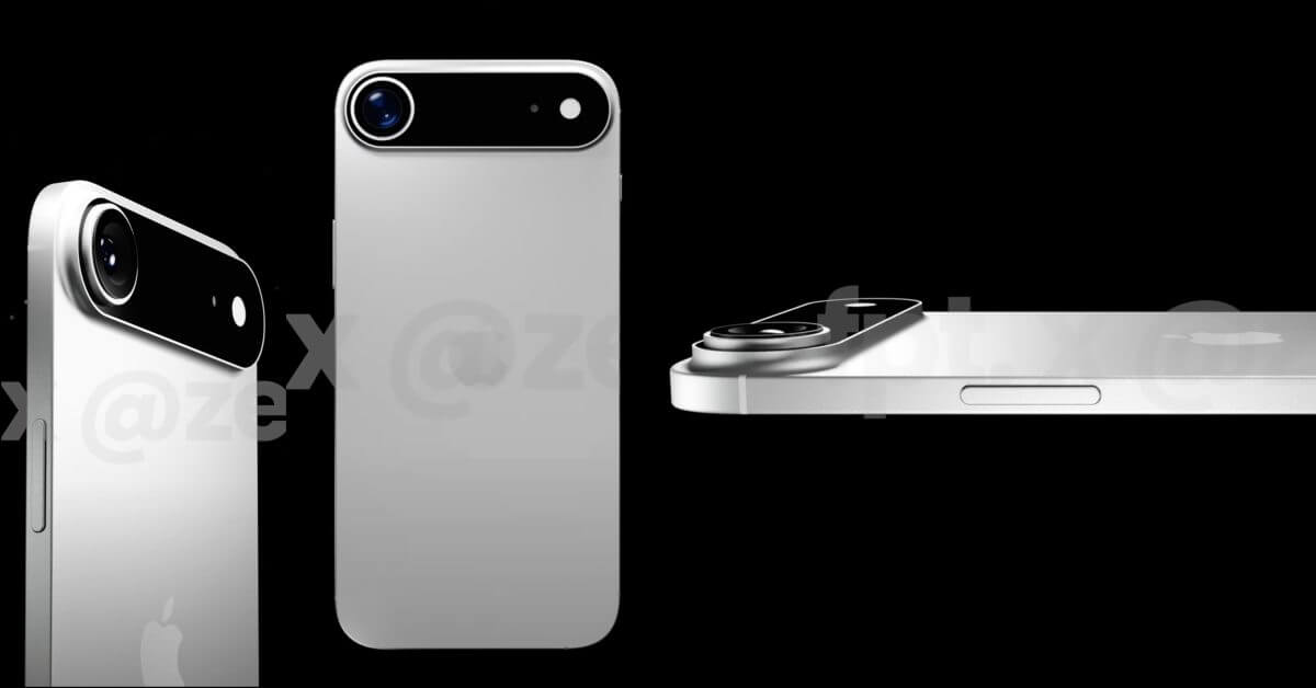 Предполагаемый дизайн iPhone 17 Air демонстрирует ультратонкие боковые стороны и заднюю панель камеры