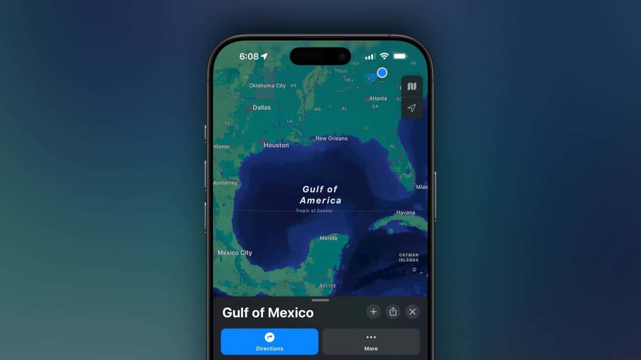 Apple Maps переименовывает Мексиканский залив после растущего давления