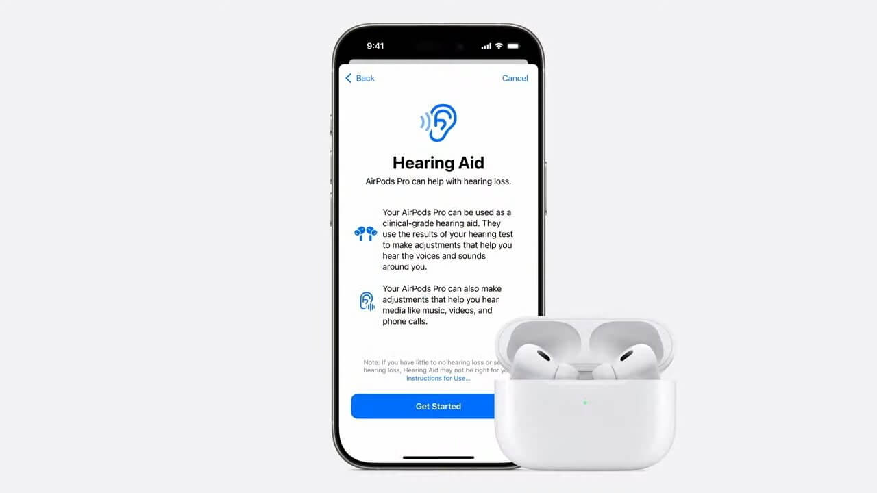 Apple включает функцию слухового аппарата AirPods Pro 2 в Великобритании