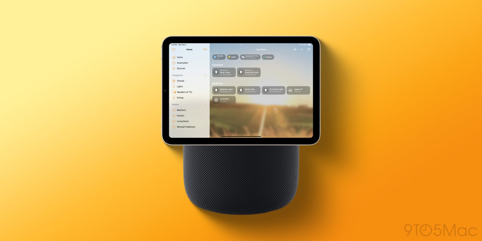 Концепция HomePad Приложение Home