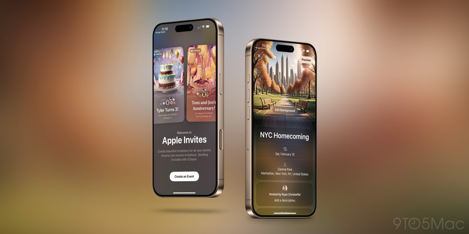 Приложение Apple Invites