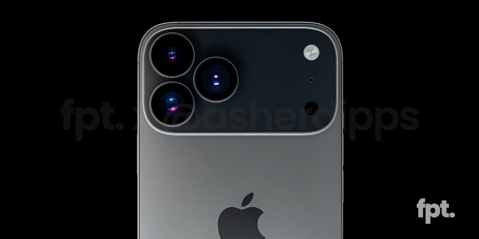 Потенциальный дизайн камеры нового iPhone 17 Pro показан на 3D рендерах