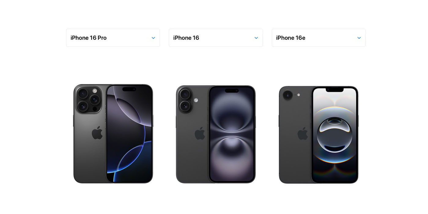 В официальных обоях для iPhone 16 скрыто забавное послание | Три обоев показаны бок о бок