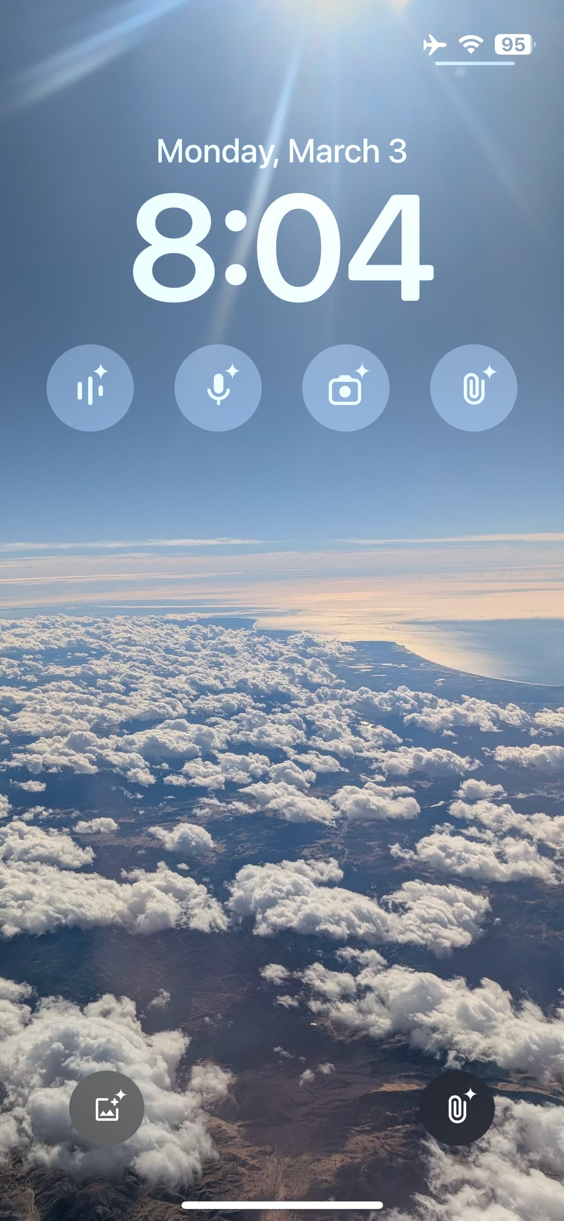 Виджеты для локскрина iPhone Gemini