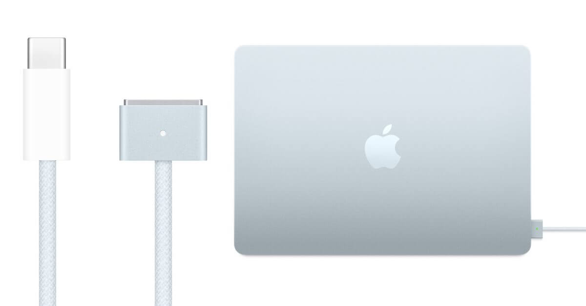 Вы можете купить небесно-голубой кабель USB-C для MagSafe для вашего MacBook