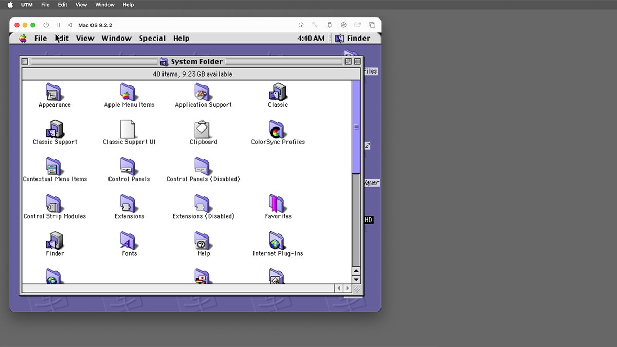 Системная папка Mac OS 9 была проще, чем в современной macOS.