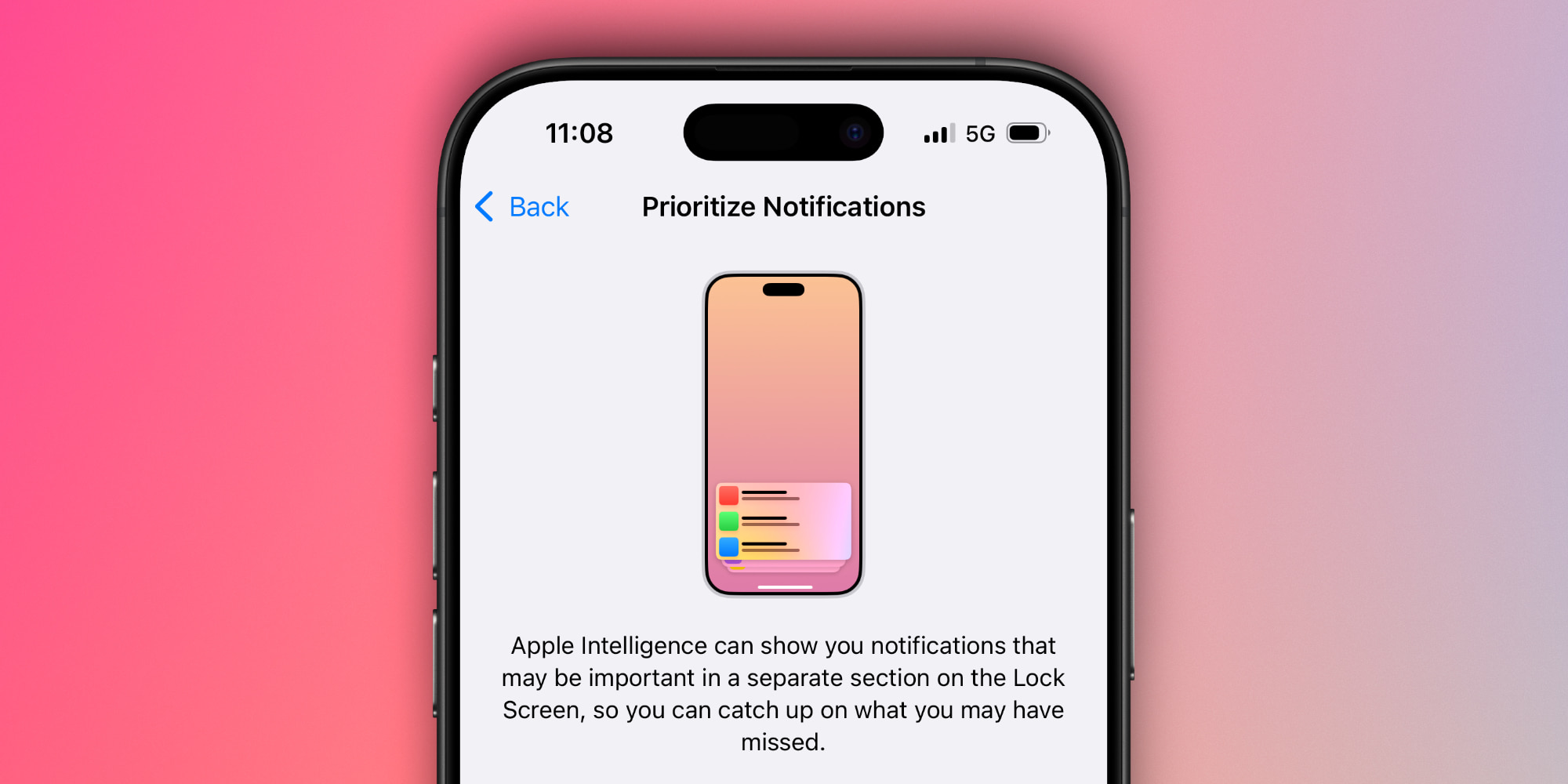 iOS 18.4 Приоритет уведомлений в Настройках