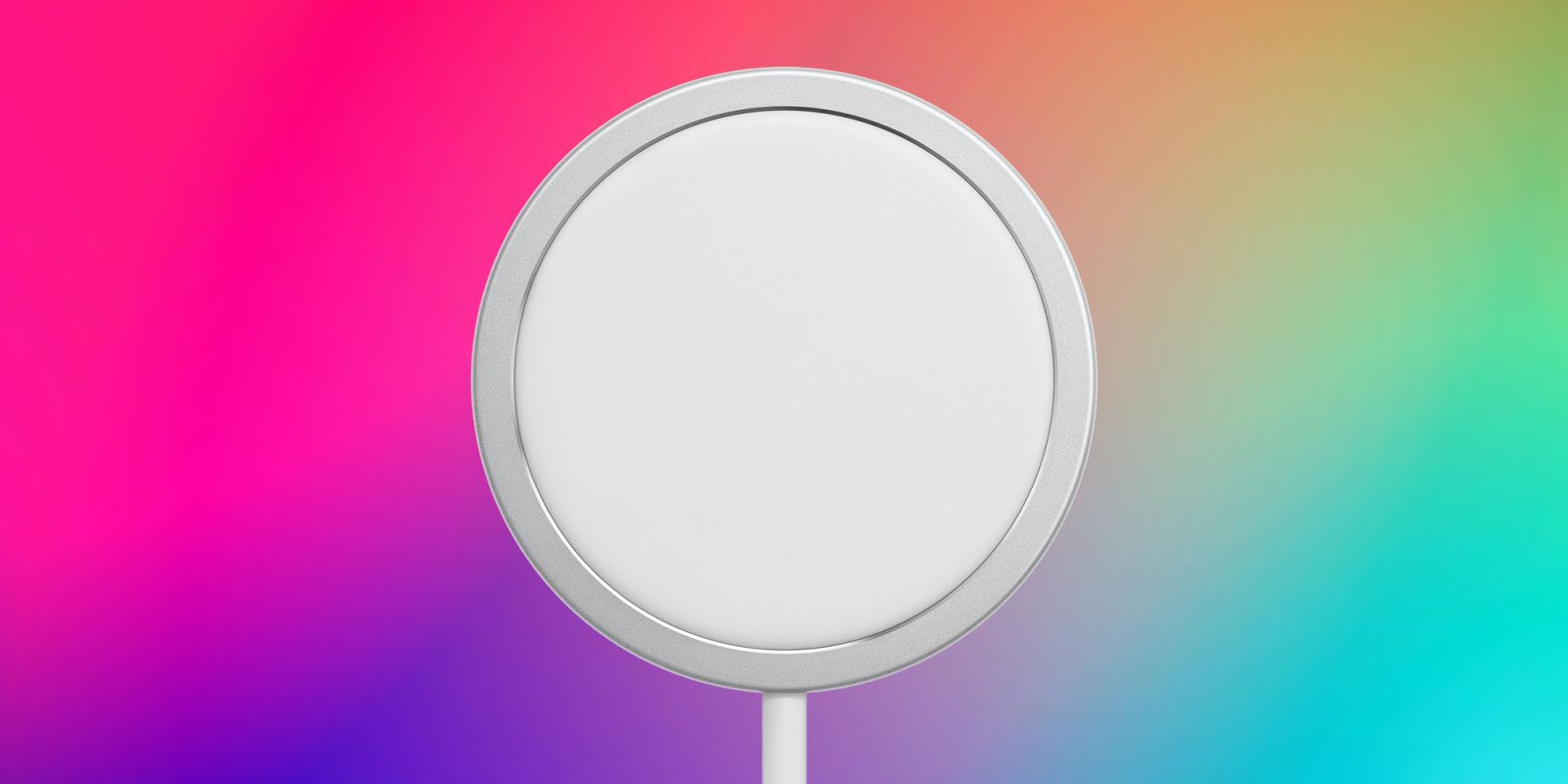ЕС подтверждает, что Apple может сделать iPhone без портов без USB-C | Зарядное устройство MagSafe на цветном фоне
