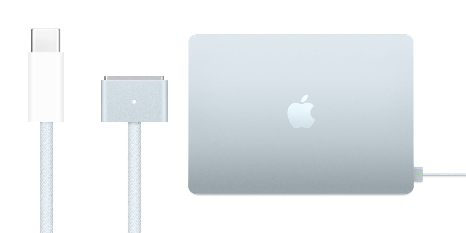 PSA: Теперь вы можете купить небесно-голубой кабель USB-C to MagSafe 3 для вашего MacBook